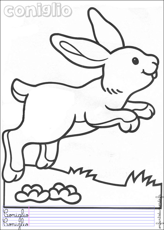 coloriage lapin 2